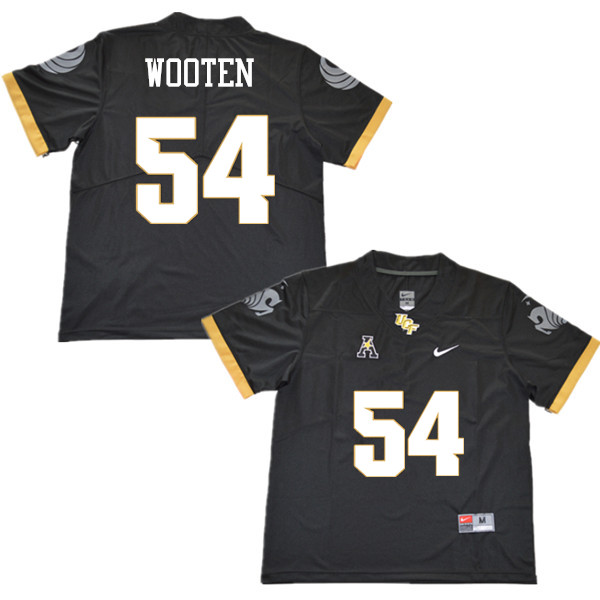 Men #54 A.J. Wooten UCF Knights College Football Jerseys Sale-Black